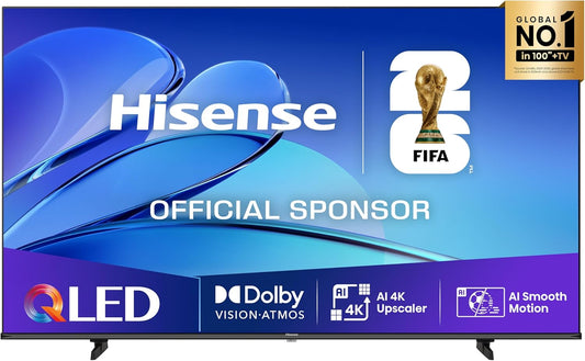 Hisense TV 43" QLED 4K 2025 43E78Q, Smart TV VIDAA U8, Dolby Vision, HDR 10+