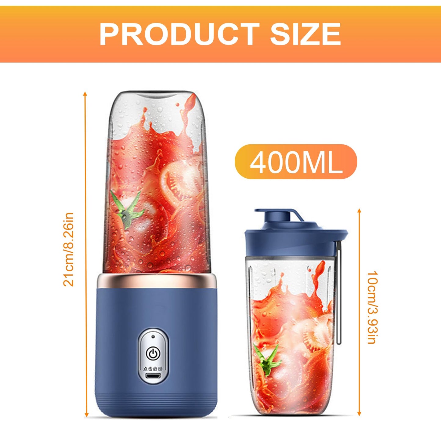 Smoothie Maker Deerma DEM-NU05 400 ml mini frullatore fisso frullatore portatile