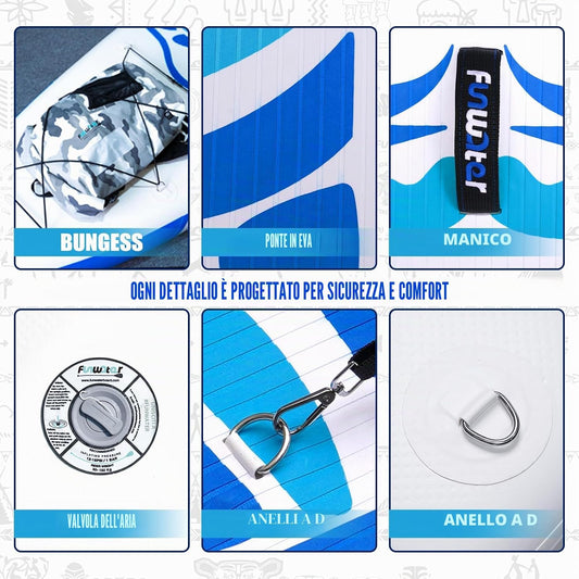 FunWater SUP Tavola da surf gonfiabile completa